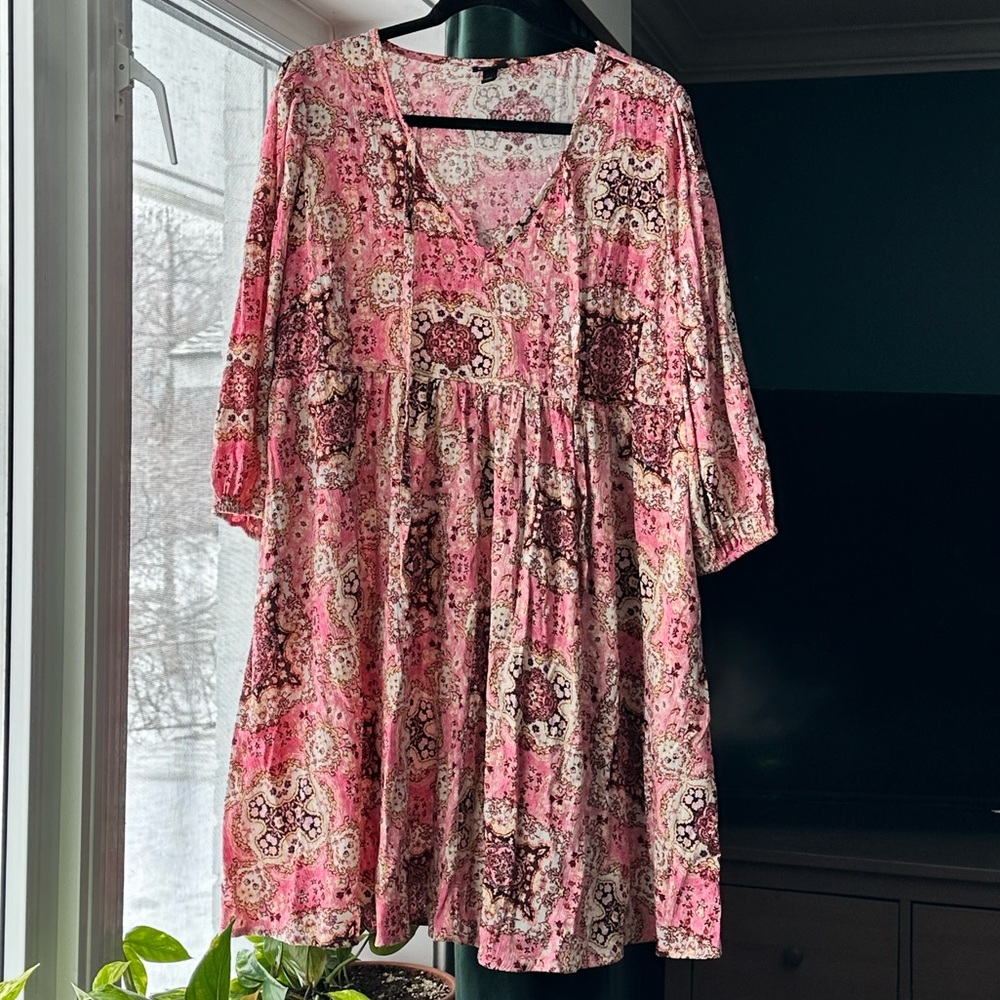 Torrid Pink and Brown Textured Garment